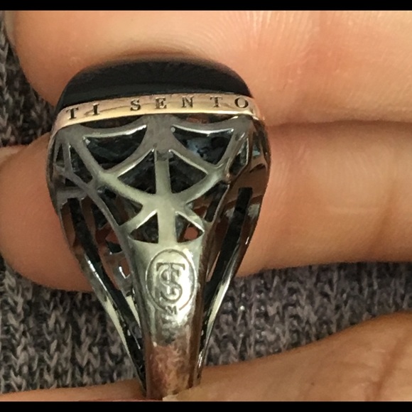 Ti Sento Ring Sterling/Rose Brown CZ Dome Sz 7 - Picture 7 of 8